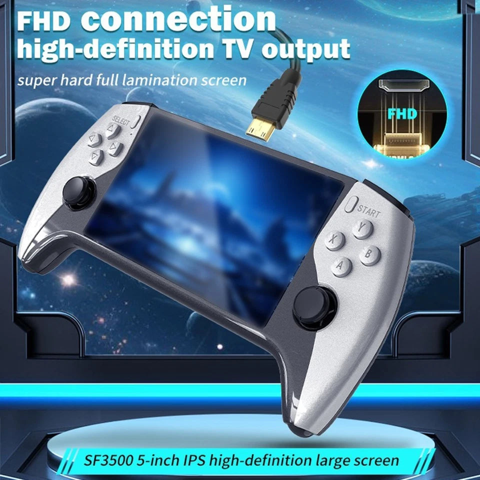 SF3500 Retro Handheld Game Console 5 Inch IPS Screen,20000+ Games, Video Games