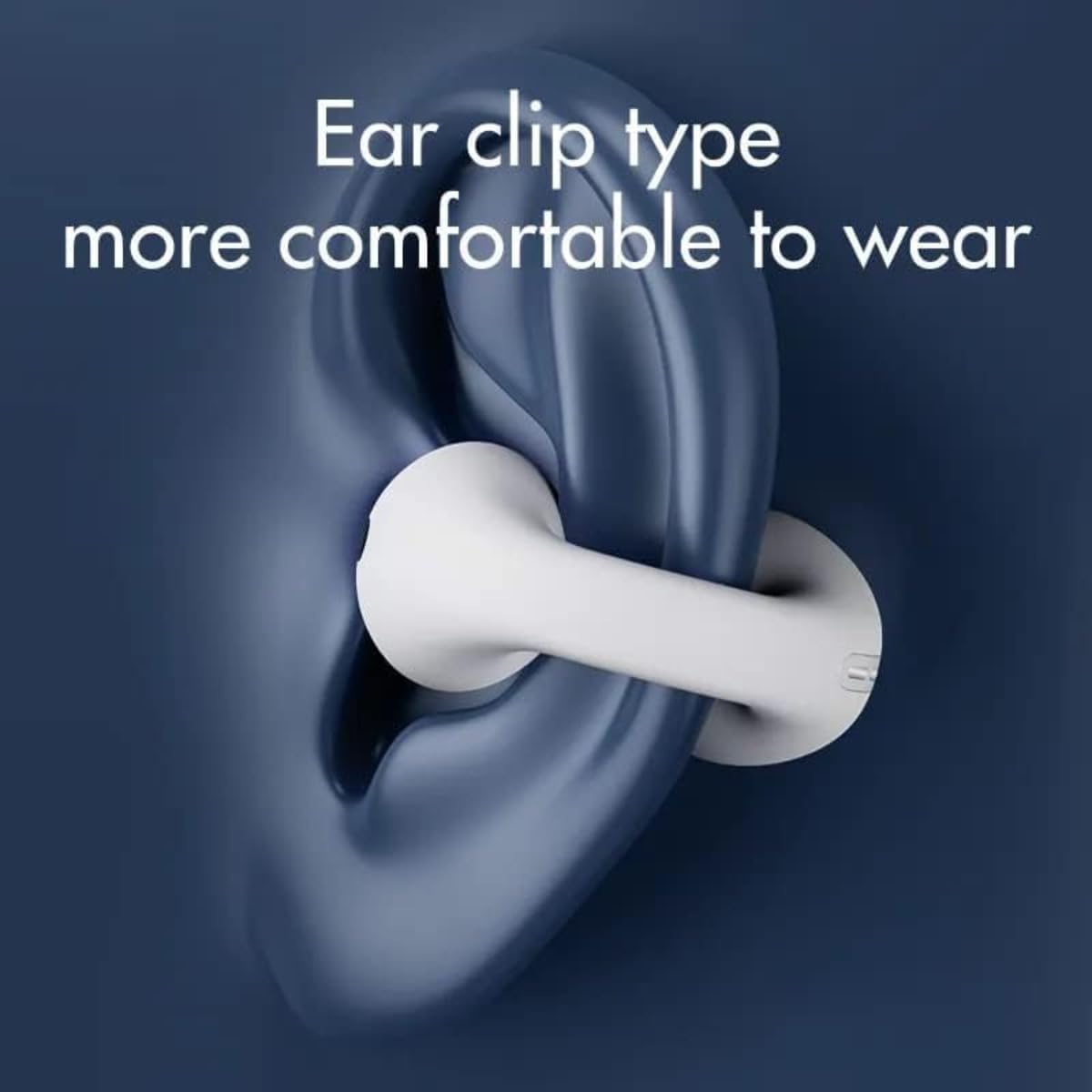 Ambie Sound Earcuffs Pro Upgrade TWS Wireless Earbuds, Bluetooth Earring Earphones, Sport Earbuds, Bone Conduction, Waterproof, Ideal for Women Gold, (WHITE)