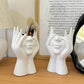 Creative Human Face Makeup Organizer – Desktop Cosmetic Brush Holder Storage Bucket for Vanity Bathroom Decor