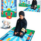 AK Children's Islamic Prayer Mat for Kids, Smart Interactive Learning Mat for Salah, Surah, Wudu and Duas, 10 Languages with Translation