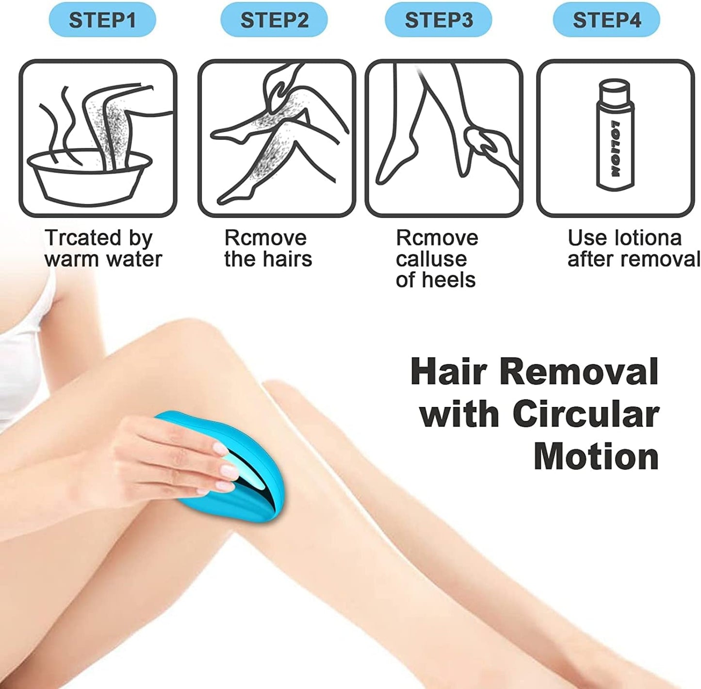 Pack of (3) Crystal Hair Remover
