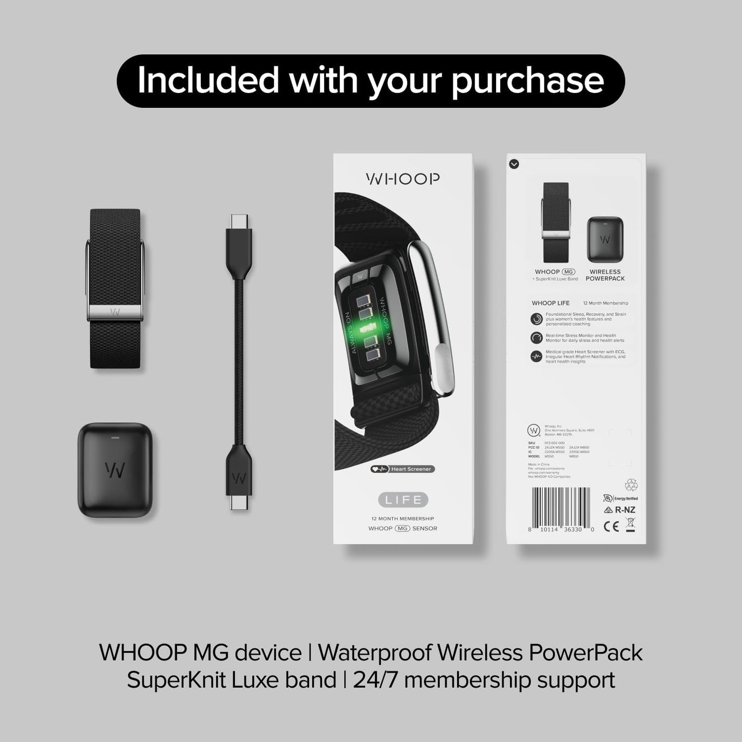 MG Activity Tracker - 12 Month Membership - Health and Fitness Wearable – 24/7 Activity and Sleep Tracker, Personalized Coaching, Menstrual Cycle Insights – 14+ Days Battery Life