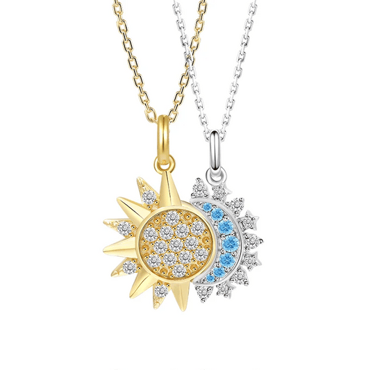 Magnetic Couple Necklace Set