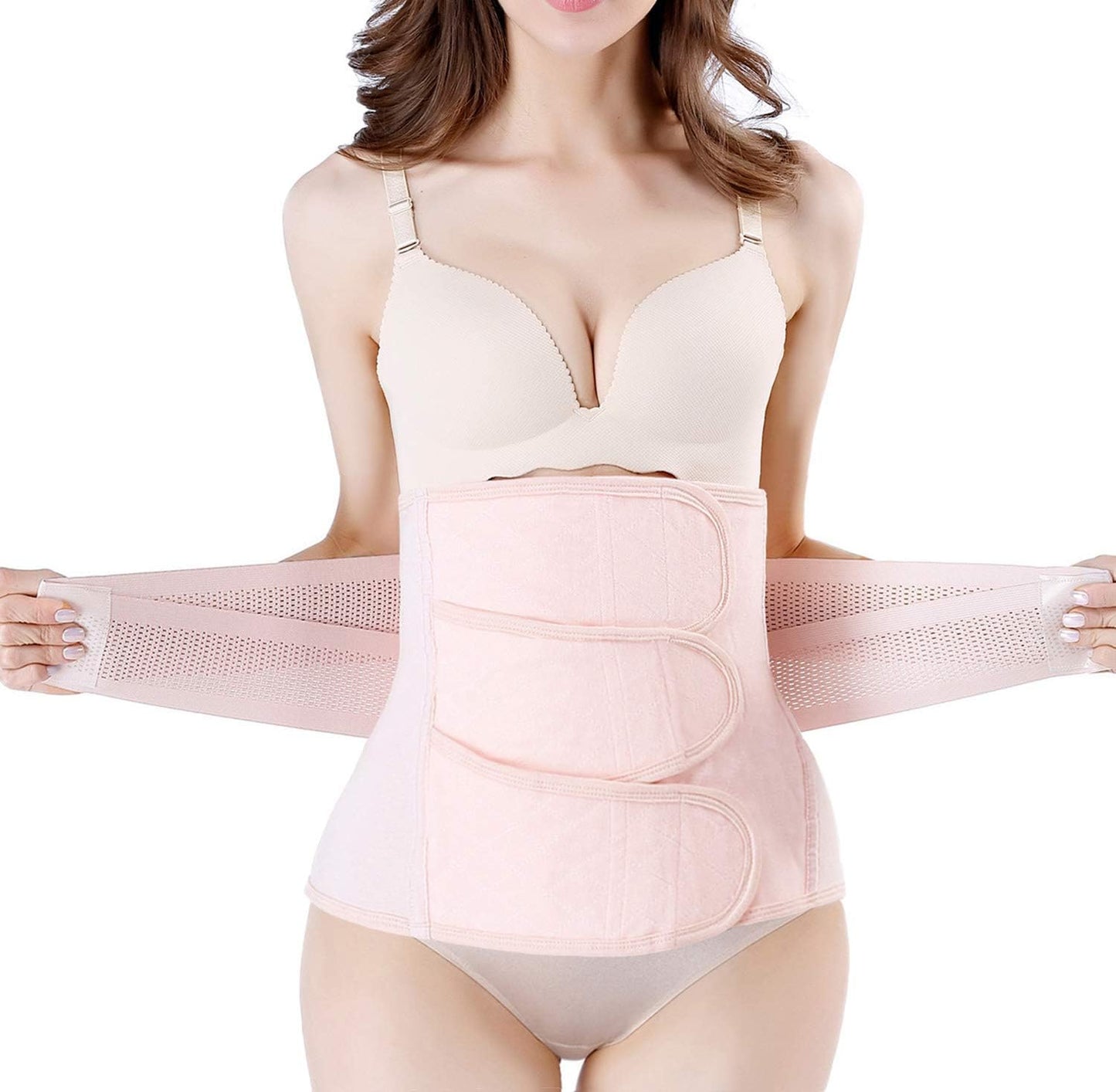 Postpartum Girdle C-Section Recovery Belt Back Support Belly Wrap Belly Band Shapewear, Black, XL
