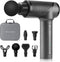 Medcursor Massage Gun Deep Tissue Percussion Muscle Mini Massager for Pain Relief, Handheld Electric Body Massager Sports Portable Super Quiet Brushless Motor, Grey