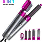 5-in-1 Hot Air Brush Hair Dryer – Interchangeable Styling Comb Set, Curling Iron, Straightener & Volumizer, Negative Ion Blow Dryer for Smooth, Frizz-Free Hair – For Home & Salon Use