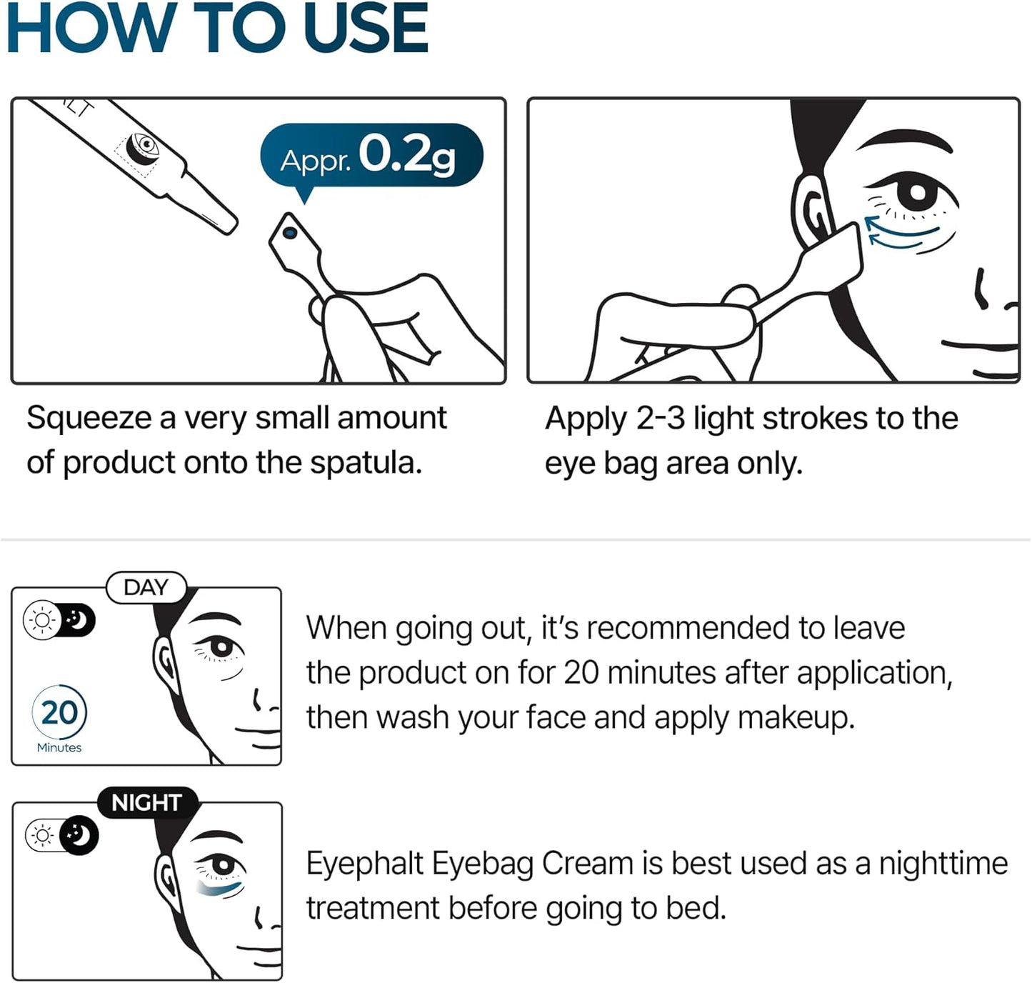 Dr.Melaxin Eyephalt Eyebag Cream for Puffiness, Dark Circles & Fine Lines, Wrinkle, EGF Anti-Aging Under Eye Moisturizer with Niacinamide&Ceramide 0.33 fl.oz.