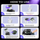 Retractable Car Charger with Starlight and Aromatherapy, 5 in 1 USB C Car Charger Adapter, 69W Fast Charging Cars Phone Chargers, Cars Air Freshener Compatible with iPhone 16 15 14 13 12 and Android