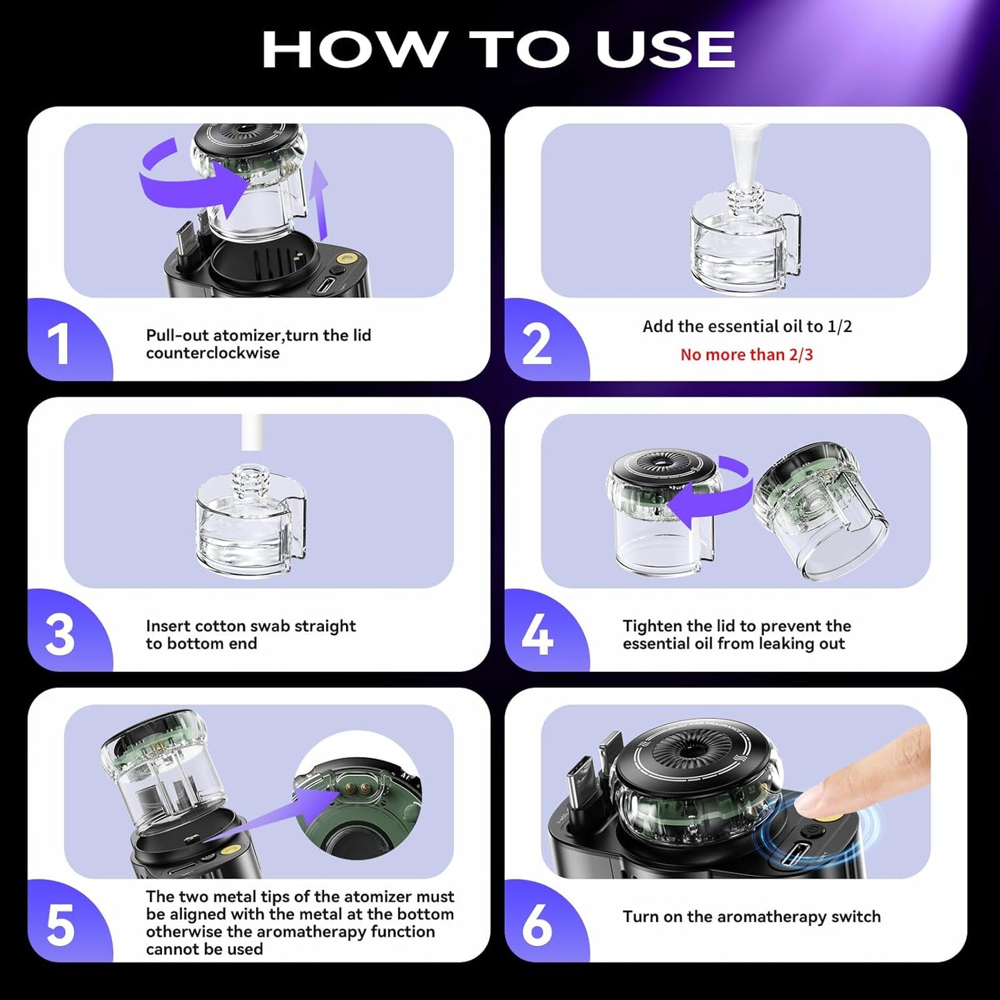 Retractable Car Charger with Starlight and Aromatherapy, 5 in 1 USB C Car Charger Adapter, 69W Fast Charging Cars Phone Chargers, Cars Air Freshener Compatible with iPhone 16 15 14 13 12 and Android