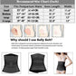 Postpartum Girdle C-Section Recovery Belt Back Support Belly Wrap Belly Band Shapewear, Black, XL