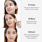 Blanc Cover Cream Stick V White - Korean Color-Changing Foundation Stick with Volufiline - Medium to Full Coverage Dewy Finish Base Makeup - Dual-Ended with Detachable Brush (203 Medium, 0.45 oz)