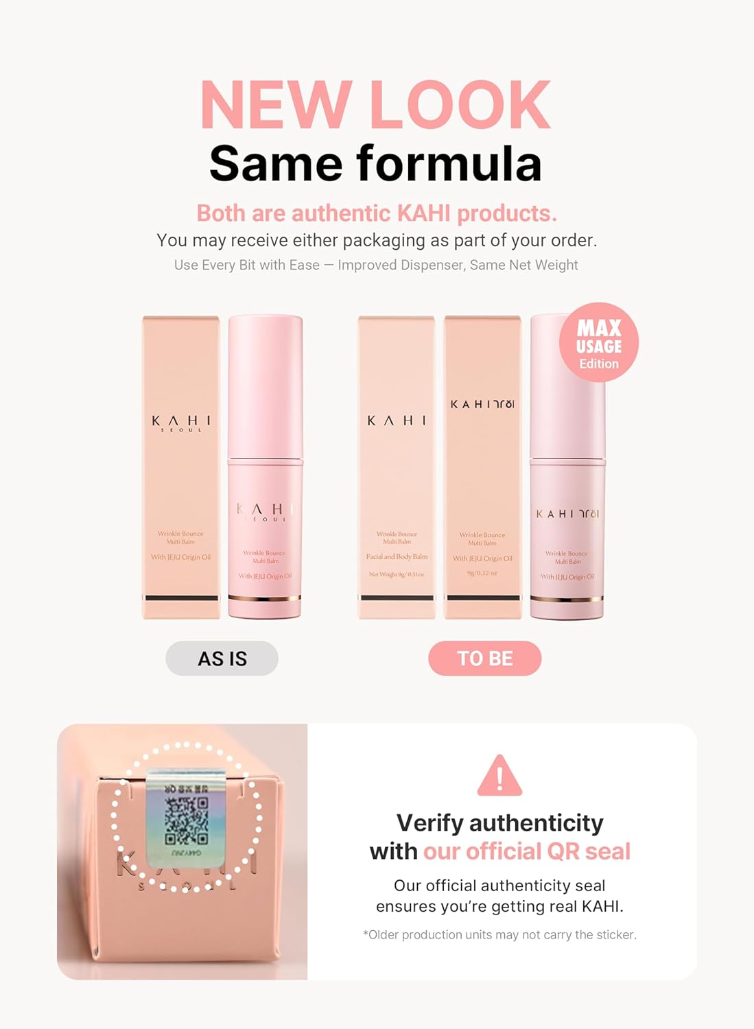 KAHI Wrinkle Bounce Multi Balm Stick | PDRN Collagen Wrinkle Stick | Korean Skin Care |All-in-One Hydrating Lip Balm Eye Cream Neck Cream Make Up Base & Face Mist Moisture Balm