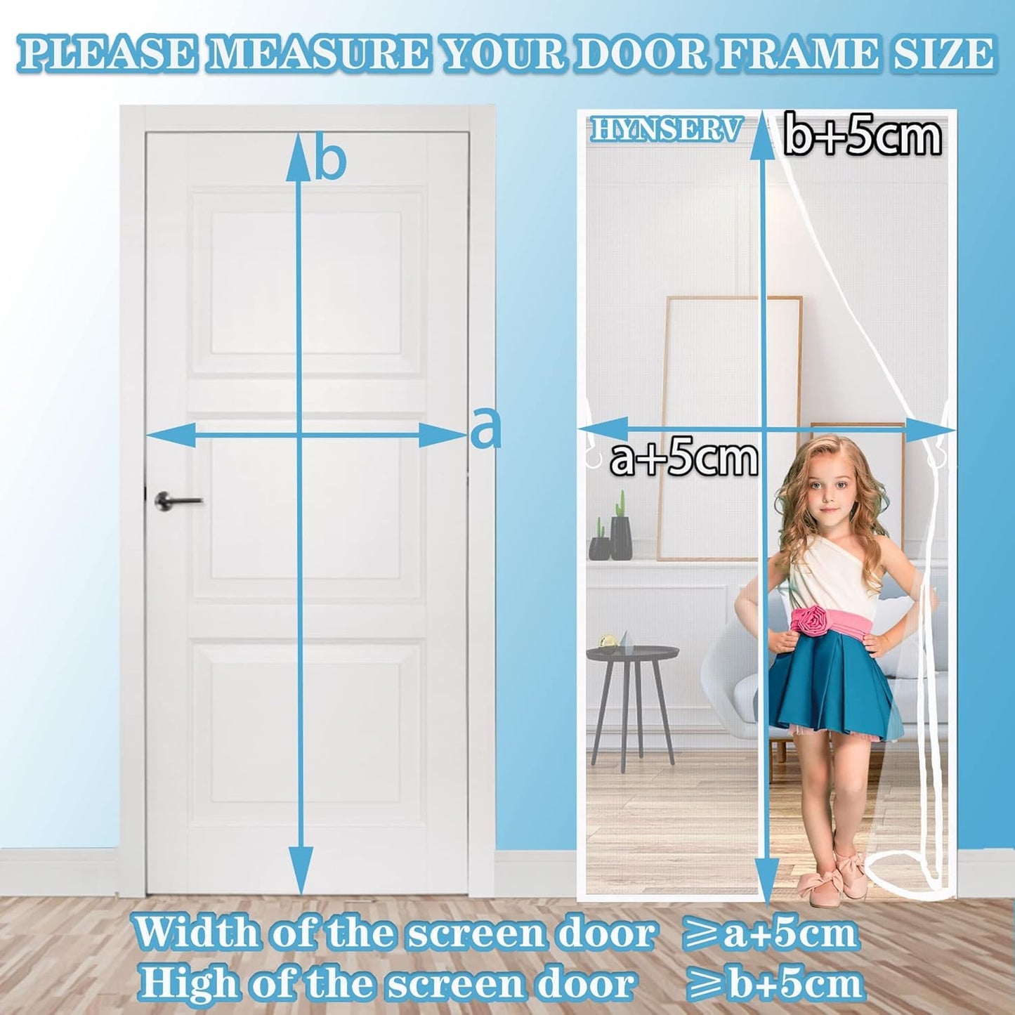 Diker Fly Screen Magnetic Door, 100 X 240 Cm, Curtain Balcony No Drilling, Insect Protection Curtain, Mosquito Net Doors For Living Room, Patio Black