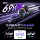 Retractable Car Charger with Starlight and Aromatherapy, 5 in 1 USB C Car Charger Adapter, 69W Fast Charging Cars Phone Chargers, Cars Air Freshener Compatible with iPhone 16 15 14 13 12 and Android