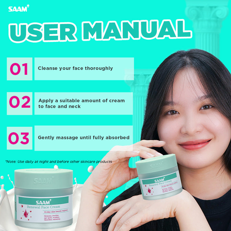 SAAM Renewal Face Cream for Hyperpigmentation Removal in 3 Weeks