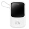 Baseus Qpow Pro Digital Display Fast Charge Power Bank 10000mAh 22.5W Type-C Edition White