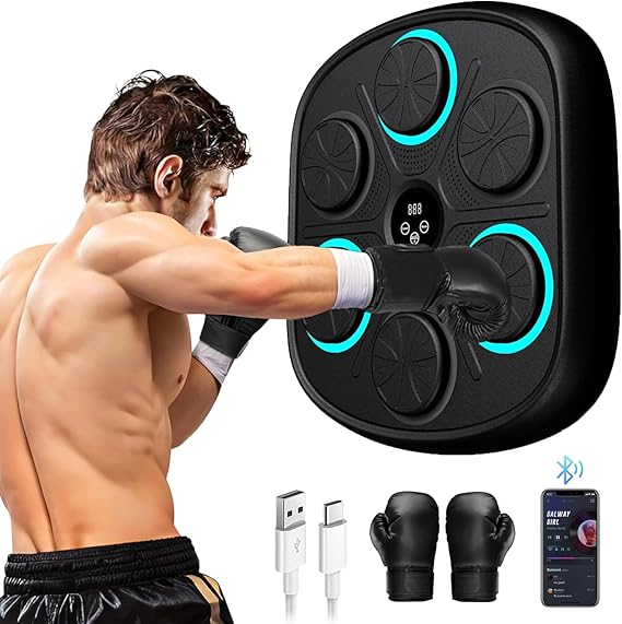Music Boxing Machine – Beat-Sync Cardio Workout | Stress Relief & Family Fun